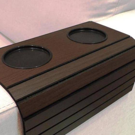 Imagem de Esteira Flexível De Sofá Com Porta Copos De Sala Decorativa