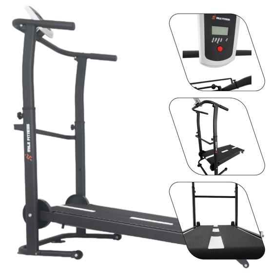 Esteira Mecânica de Caminhada Self Machine com Display Mile Fitness Ergometrica Academia Equilíbrio Constância Branca Menor preço em Esteira Mecânica de Caminhada Self Machine com Display Mile Fitness Ergometrica Academia Equilíbrio Constância Branca