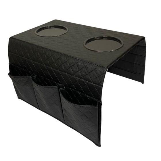 Imagem de Esteira Para Braço Sofá Com Para Copo E Porta Controle Em Em Mdf Com Revestimento Em Material Sintético material sintético Flexível 