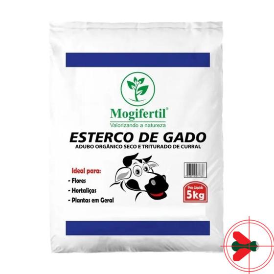 Imagem de Esterco Gado (Bovino) Orgânico Embalagem 5KG