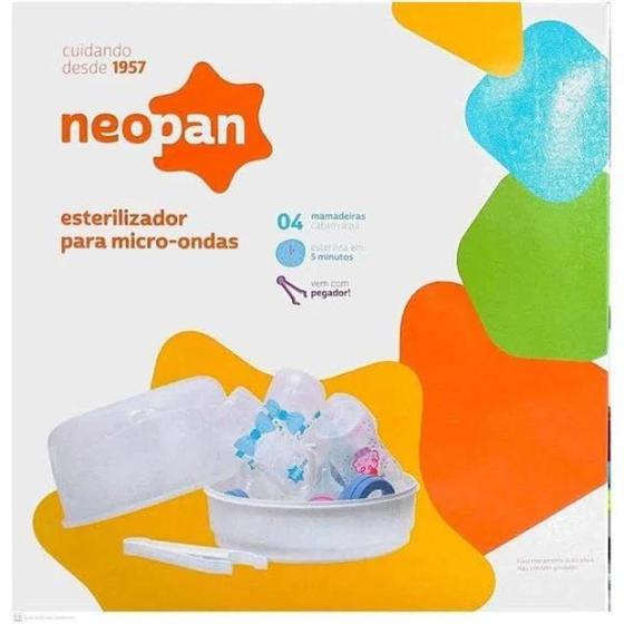 Esterilizador De Mamadeira Para Microondas - Neopan Menor preço em Esterilizador De Mamadeira Para Microondas - Neopan