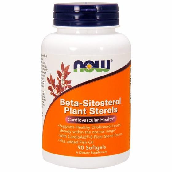 Imagem de Esteróis vegetais de beta-sitosterol 90 SOFTGELS da Now Foods (pacote com 6)