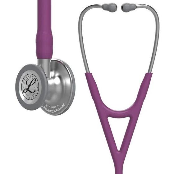 Imagem de Estetoscopio 3M Littmann Cardiology IV 6156 Ameixa com INOX Escovado