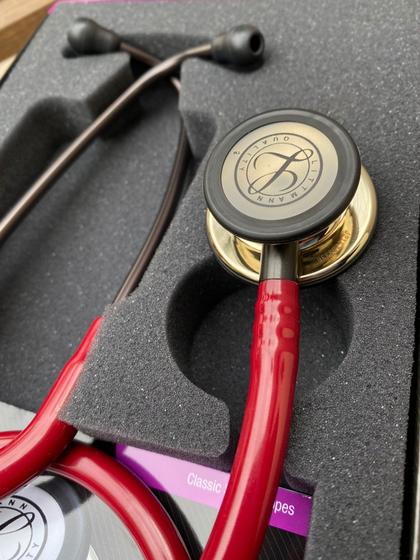 Imagem de Estetoscópio Littmann Classic III 5864 Burgundy Champagne - 3M