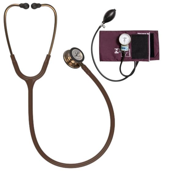 Imagem de Estetoscópio Littmann Classic lll + Esfigmomanômetro Pamed - Cores Variadas