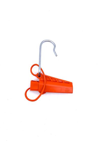 Imagem de Esticador para cabo drop com gancho longo (laranja)- kit 100un