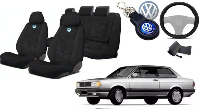 Imagem de Estilo Clássico: Capas de Bancos Voyage 1984-1996 + Volante + Chaveiro VW