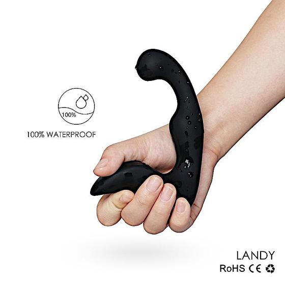 Imagem de Estimulador de prostata plug anal masculino com vibro landy