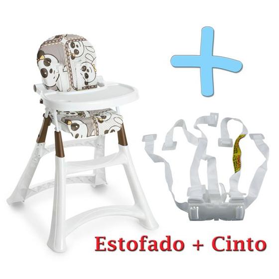 Imagem de Estofado Forro Para Cadeira Alta Premium + Cinto de Segurança Original 5070 - Galzerano