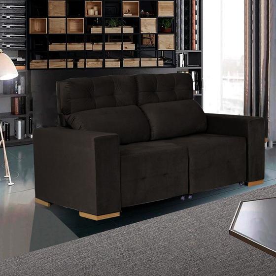 Vll Ui Estofado New Elegance Velluti 3 Lugares Retrátil e Reclinável Conceito ...