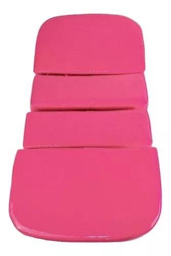 Imagem de Estofado Para Lavatório Modelo Italiano Rosa Glitter Assento Encosto Novo