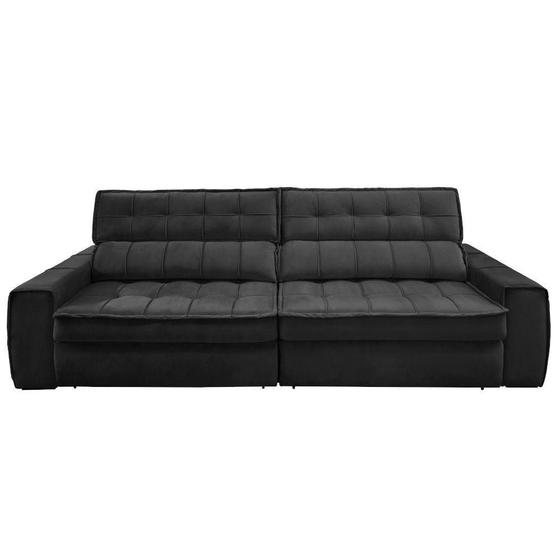 Estofado Sofá Gralha Azul Premiatto 4 Lugares Reclinável Sofá 4