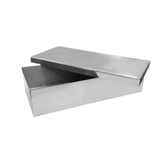 Imagem de Estojo 21x10x06cm Em Aço Inox para armazenamento de instrumentais autoclave