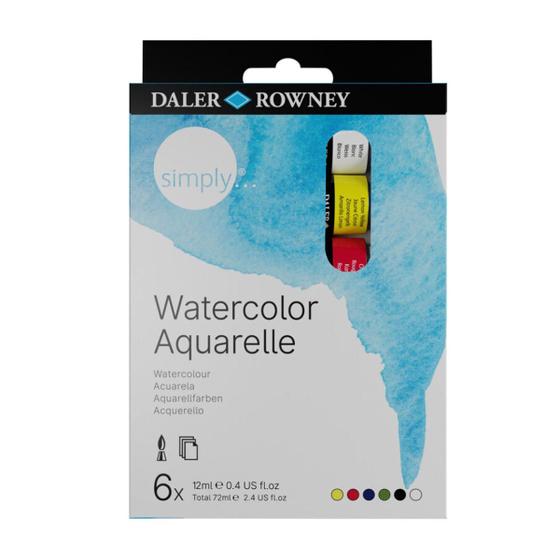 Imagem de Estojo Aquarela tubo c/6cores Simply Daler Rowney