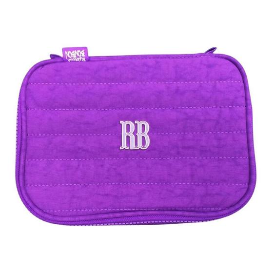 Imagem de Estojo Baú 36 Pens Matelassê Crinkle Roxo Rebecca Bonbon