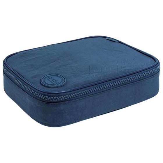 Imagem de Estojo Box Académie Nylon Escolar Com Divisória Elástico