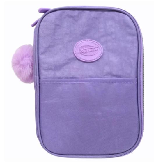 Imagem de Estojo Box Escolar Nylon Case Com 1 Divisórias Grande