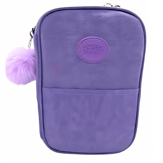 Imagem de Estojo Box Escolar Nylon Case Com 1 Divisórias Grande