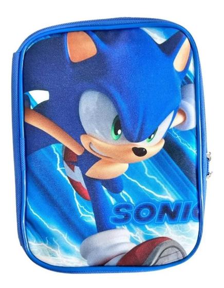 Estojo Box Escolar Organizador 100pens Grande Infantil Sonic - chimanix ...