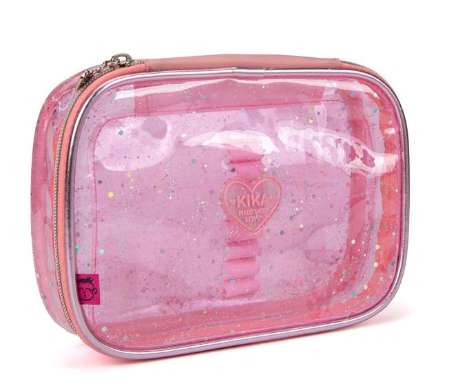 Imagem de Estojo Box Escolar Transparente C/ Glitter Para Meninas 2024