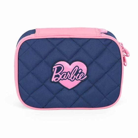 Imagem de Estojo Box Infantil Escolar - Barbie - Azul - Luxcel