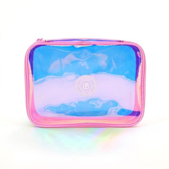 Imagem de Estojo BOX PVC Holográfico Rosa - Polibras