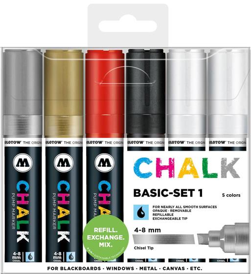 Imagem de Estojo Caneta Molotow Chalk Set 1 - 4-8mm