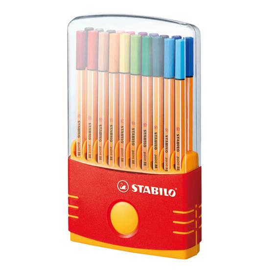 Imagem de Estojo Caneta Point 88 com 20 cores - Stabilo