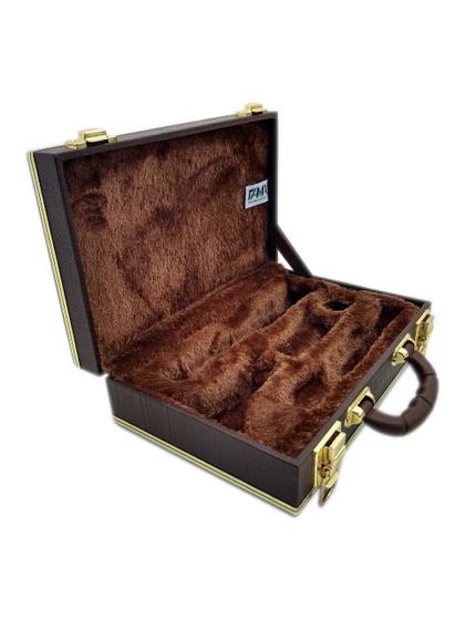 Imagem de Estojo Case Para Clarinete Desmontada Luxo Marrom Fama