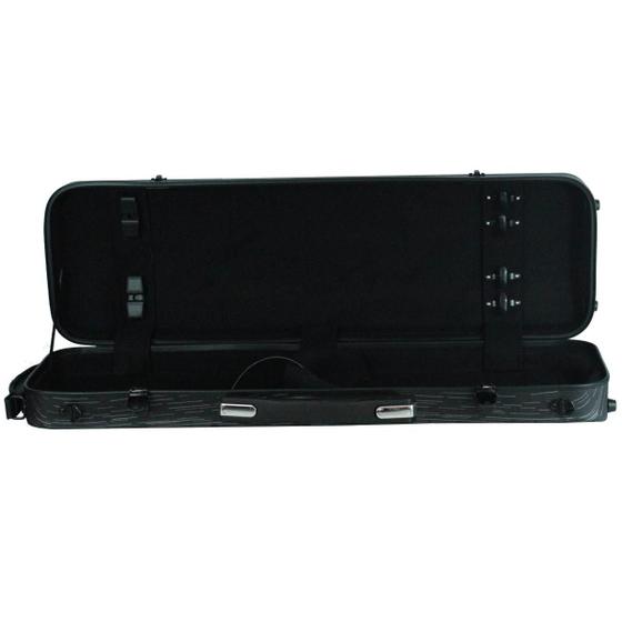 Imagem de Estojo case retangular fibra moldada  violino 4/4 preto