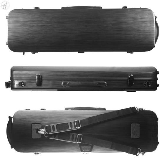Estojo Case Violino Antoni Marsale Fibra Pro Retangular Black Line 4/4