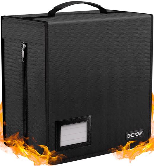 Imagem de Estojo de CD ENGPOW à Prova de Fogo - Capacidade para 400 CDs