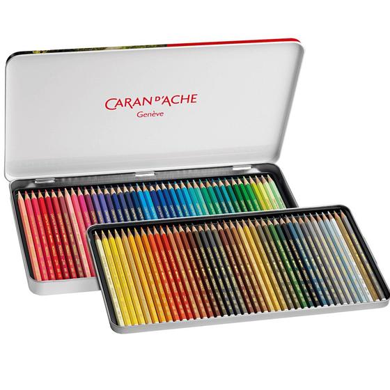 Imagem de  Estojo de Lápis Aquarelado Caran D'Ache Prismalo 80 Cores