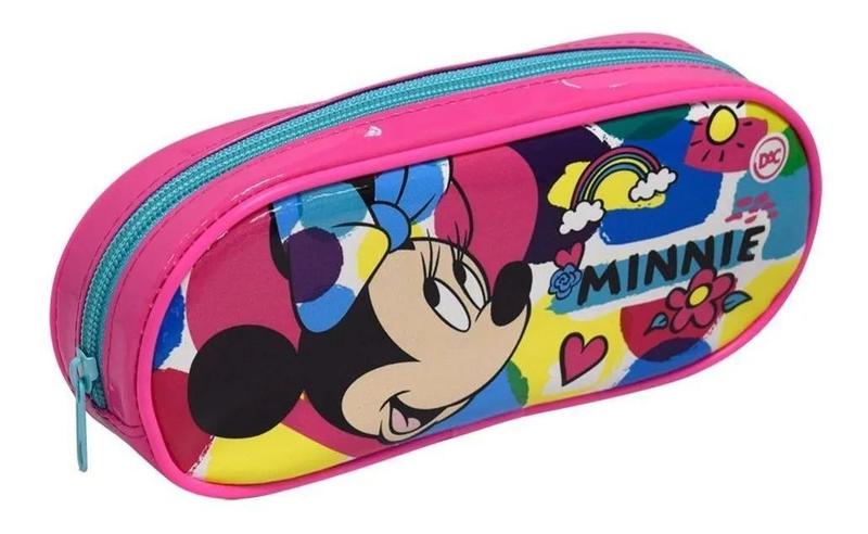 Imagem de Estojo De Lápis Escolar Estampado Minnie Mouse Rosa