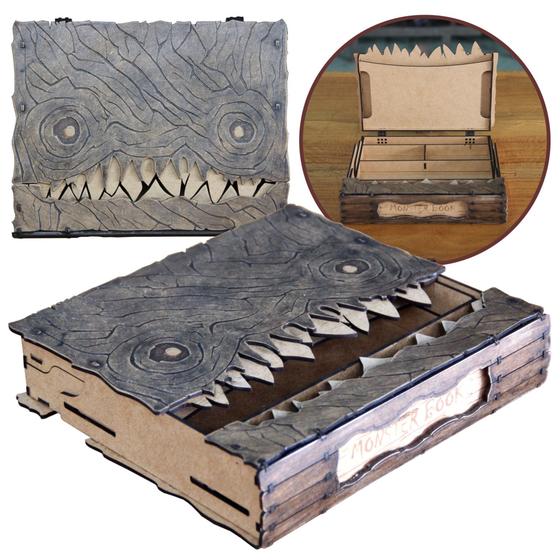 Imagem de Estojo de Madeira MDF Monster Book A5 - 23x18x05cm