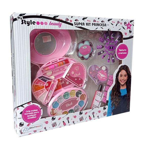 Imagem de Estojo de Maquiagem Infantil My Style Beauty Super Kit Princesa +5 Anos - Multikids