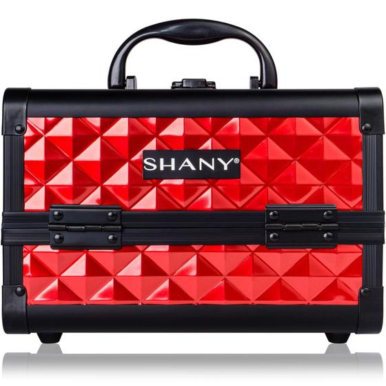 Imagem de Estojo de Maquiagem SHANY Chic Ruby Red com Fechaduras e Espelho