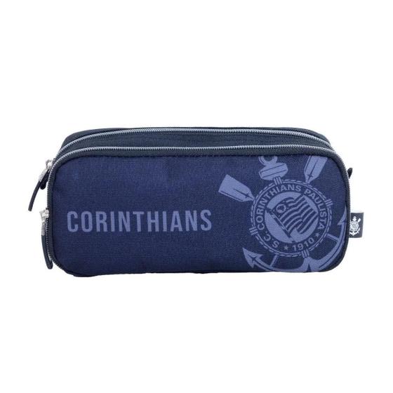 Imagem de Estojo Duplo Corinthians Classic Preto Time Masculino Xeryus