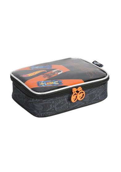 Imagem de Estojo Escolar Box Hot Wheels Preto - Luxcel