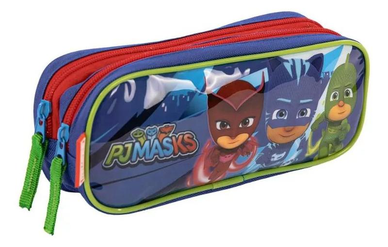 Imagem de Estojo Escolar Duplo  066228-000 PJ MASKS