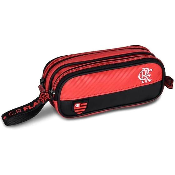 Estojo Escolar Duplo Flamengo FLA24624F - Clio Imagem de Estojo Escolar Duplo Flamengo FLA24624F - Clio