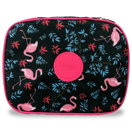 Estojo Escolar Grande 100 pens Flamingos Menor preço em Estojo Escolar Grande 100 pens Flamingos