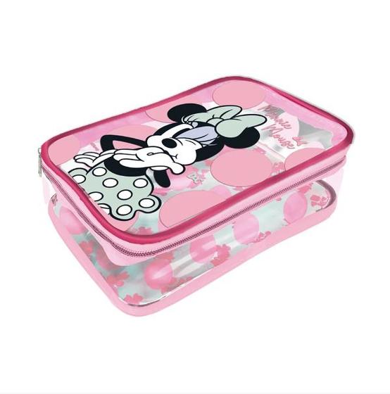 Imagem de Estojo Escolar Infantil Bau Cristal Disney Minnie Dac