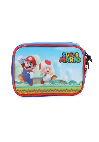 Imagem de Estojo Escolar Infantil Box Meninos Super Mario Luxcel EI39444MO