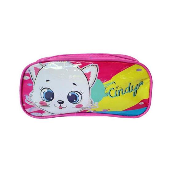 Imagem de Estojo Escolar Infantil Simples Gata Cindy Luxcel EI37614CD