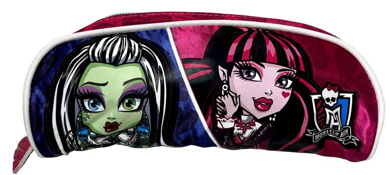 Imagem de Estojo Escolar Infantil Simples Monster High 15z - Estampa Boneca Draculaura E Frankie Stein - Sestini