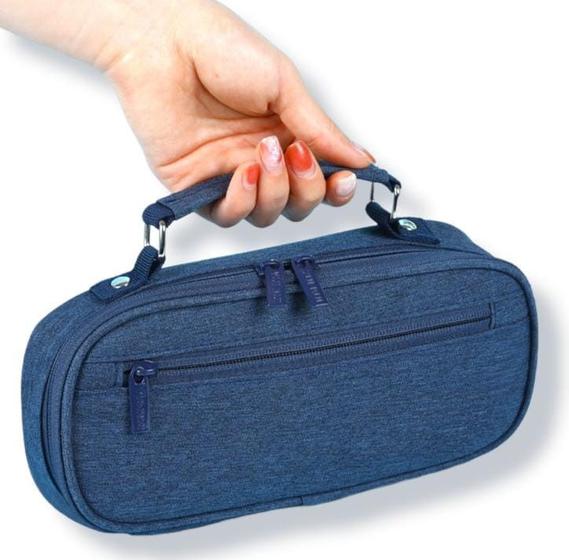 Imagem de Estojo Escolar Lisa Com Alca 2 Divisórias Interna Necessaire
