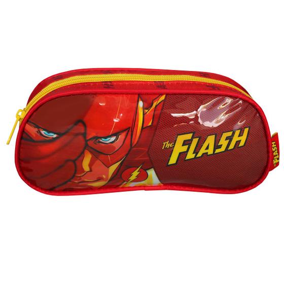 Imagem de Estojo Escolar The Flash Simples 1 Bolso Original Luxcel