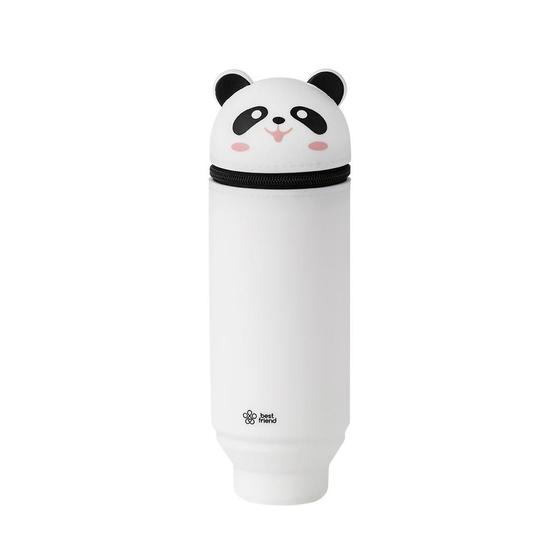 Imagem de Estojo Estampado Silicone Base Retrátil 1 Zíper Panda BRW 