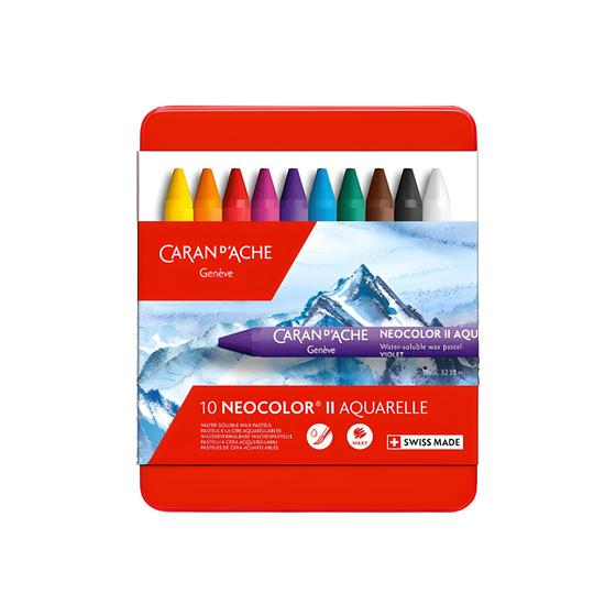 Imagem de Estojo Giz Oleoso Neocolor Ii Caran D'ache com 10 Cores 